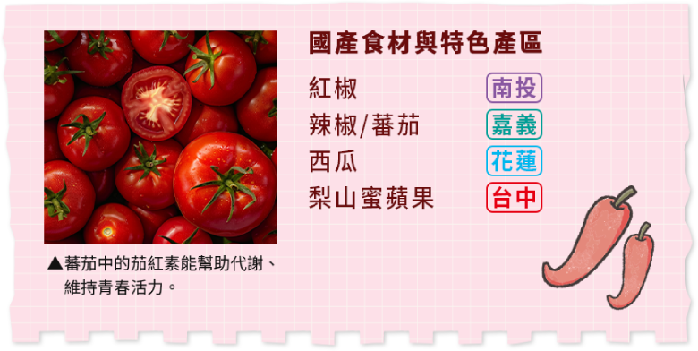 紅色食物活力好氣色