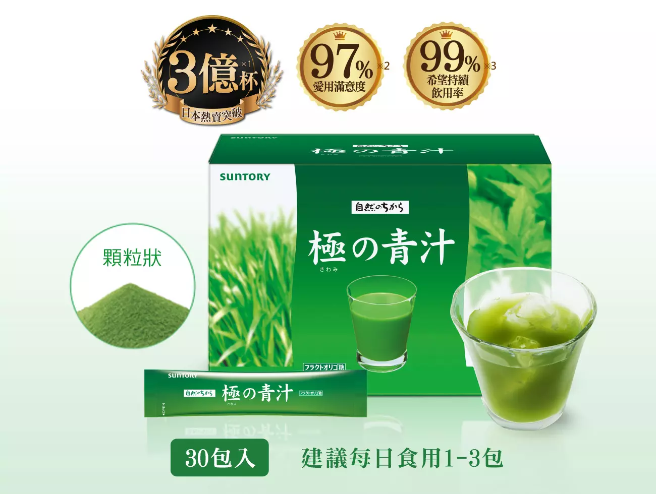 極之青汁-日式抹茶風味 輕鬆補給蔬菜能量