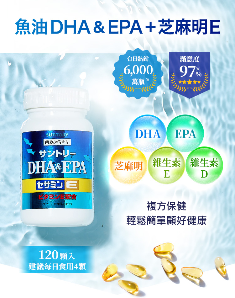 魚油 DHA＆EPA+芝麻明E